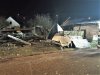 Pożar trzech budynków gospodarczych i samochodu osobowego w Chorzelach 7.11.2019r.
